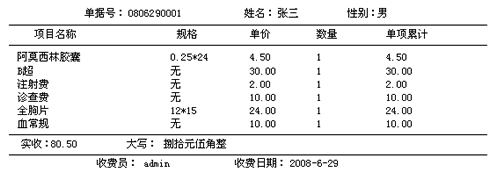 票据格式一